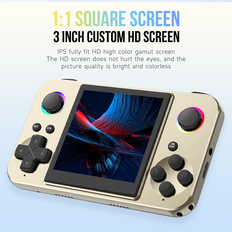 Tragbare Retro-Spielkonsole mit 3,0" IPS HD Display, 2000 mAh Akku & über 6000 klassischen Spielen