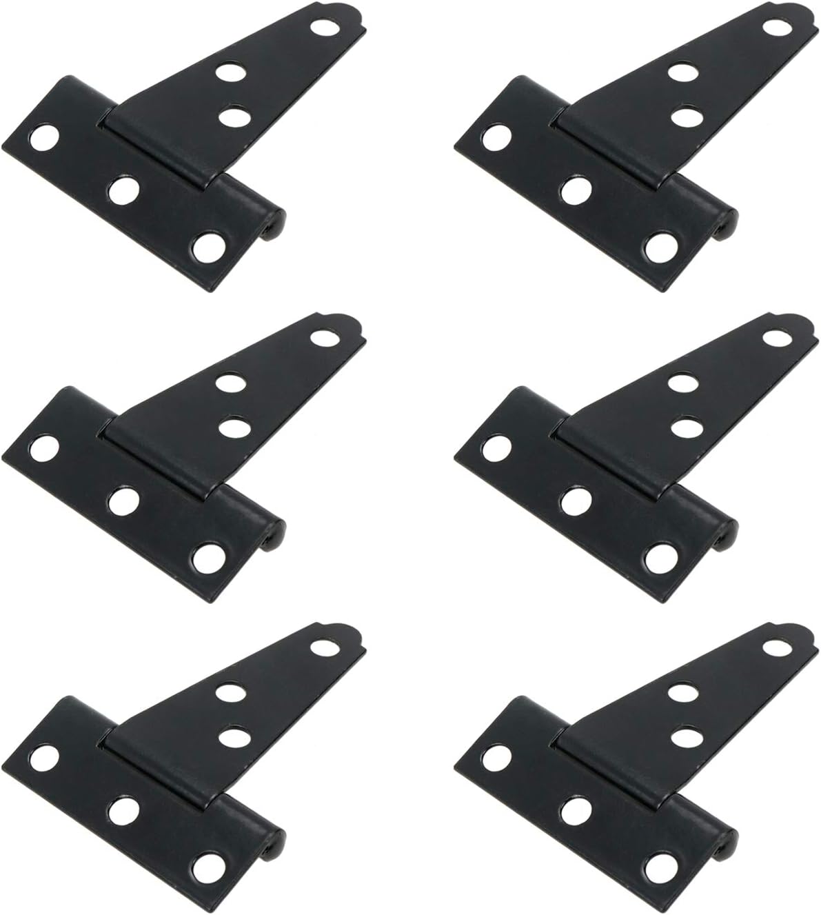 T Hinges Heavy Duty Mcredy Heavy Duty Hinges 2" Heavy Duty Black TStrap Hinge Hardware for Shed