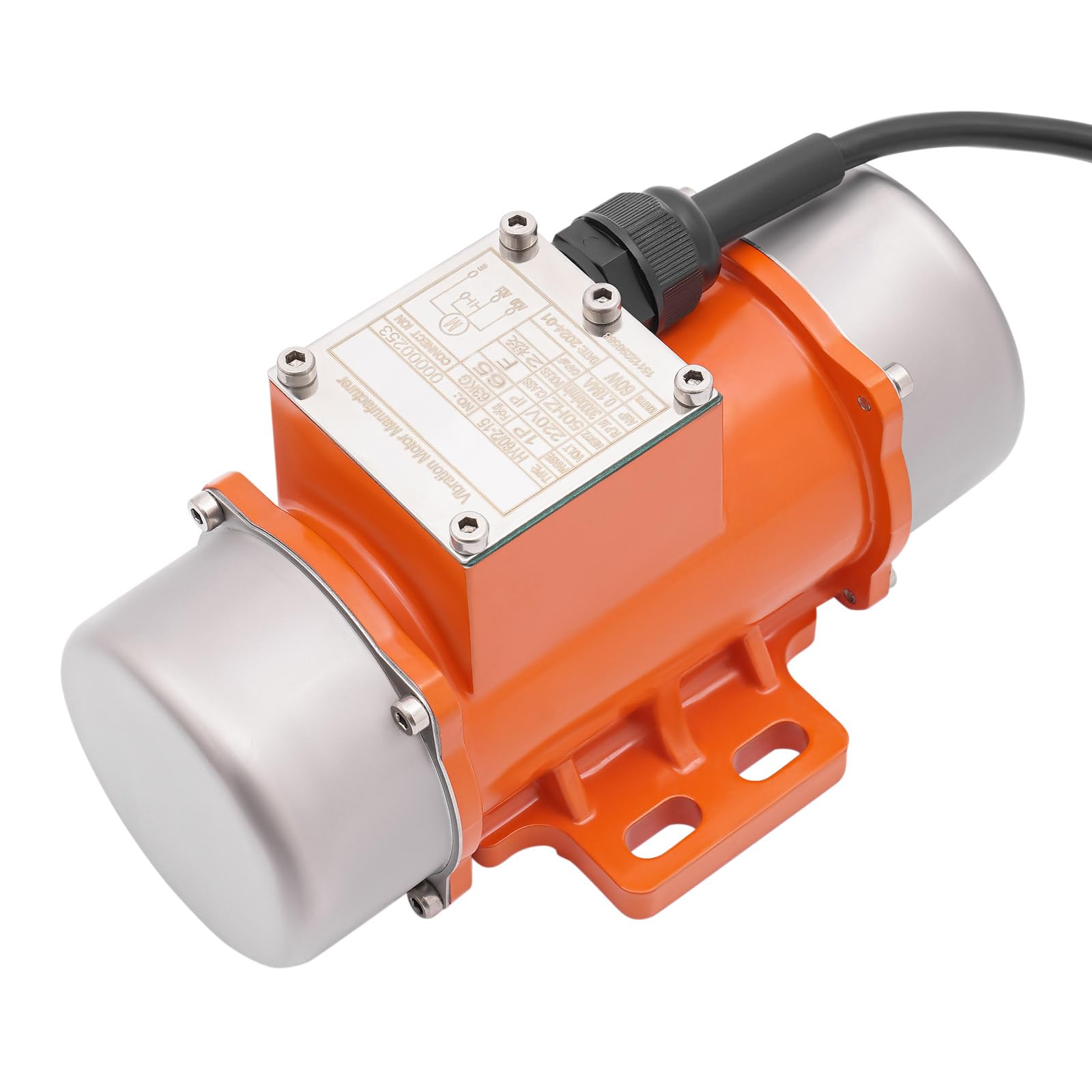 40/50/60W Vibrationsmotor, Bürstenlos Elektrischer Rüttelmotor 1000~3000 U/min Einstellbare Geschwindigkeit 0,108 A/ 0,175 A/ 0,184 A für Bergbau Metallurgie Kohle Strom Medizin Gießen (60W)