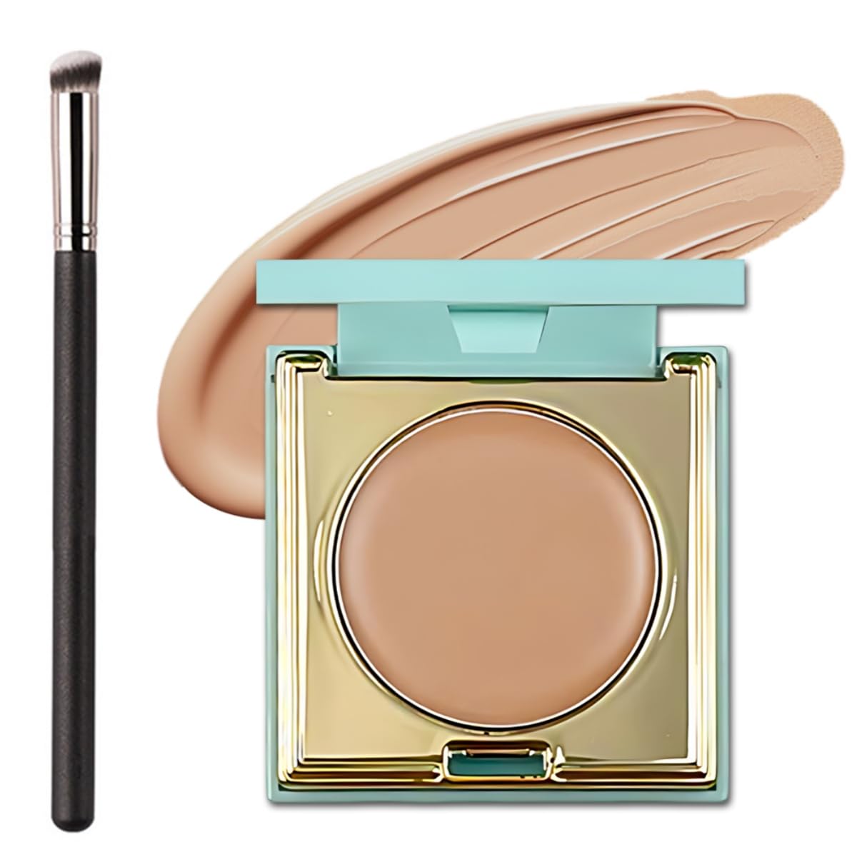 Colored CC Undereye Corrector, Eye Concealer Undereye Color Corrector for Dark Circles, Clay Neutralizing Makeup Under Eye Hydrating Concealer with