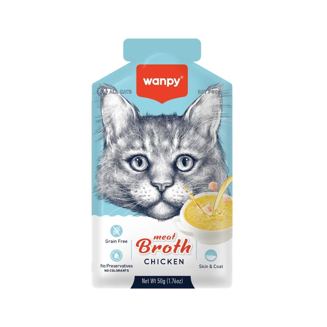 Wanpy Meat Broth Chicken for Cats 50g