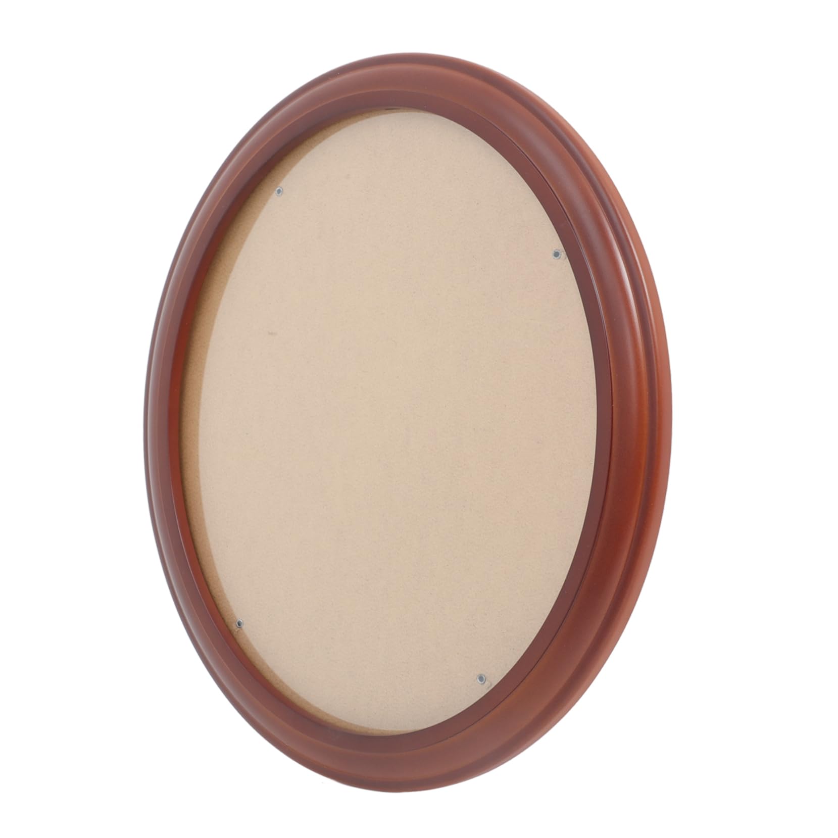 QUMIIRITY 14.17 Inch Solid Wood Oval Picture Frame Wall Hanging Photo Holder Vintage Style for Home Bedroom Decor with Traceless Nail
