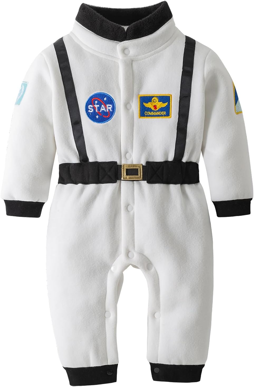 Baby Boy Girls Toddler Astronaut Costume Space Suit Cosplay Dress-up Party Jumpsuit Halloween Rompers