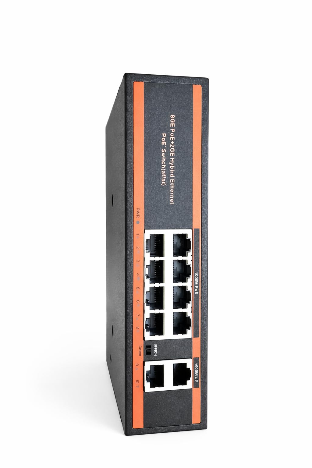 AI POE Switch, 8-Port PoE+, 2-Port Hybrid Ethernet, Gigabit Network Switch, 250M Transmission, Power Cable Included-picture-16