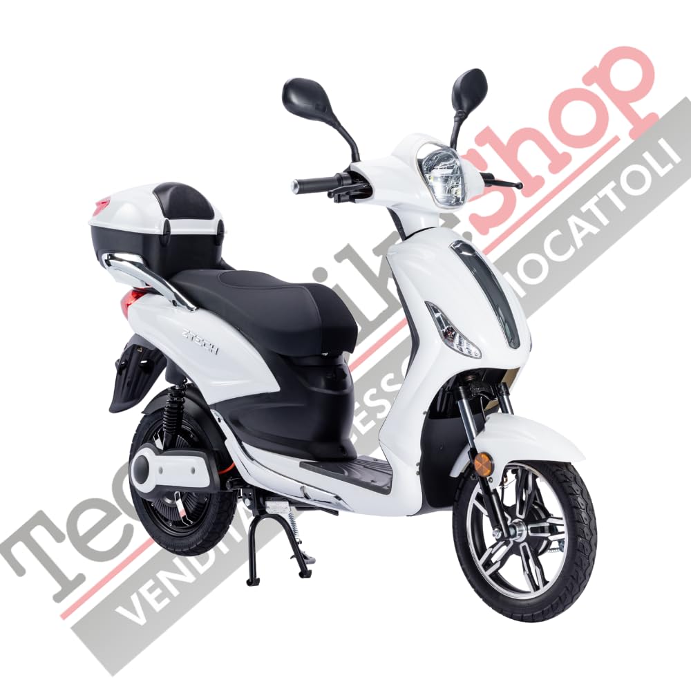 Tecnobike Shop Bici Elettrica a Pedalata Assistita Biciclette Elettroniche Alimentate Z-Tech ZT-09-TA 250w 12Ah Batteria al Piombo Antifuro Bluetooth