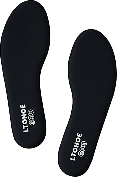 Memory Foam Insoles for Women, Replacement Shoe Inserts for Work Boot, Running Shoes, Hiking Shoes, Sneaker, Cushion Shoe Insoles Shock Absorbing for Foot Pain Relief, Comfort Inner Soles Black US 5 | Shoe Inserts for Casual Shoes Refresh Daily Comfort Cushion Insoles for Standing Walking All Day Shock Absorbing