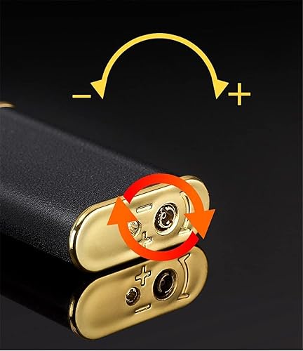 Miniatura 6 de Encendedor mágico de cocodrilo de doble llama, encendedor de doble arco recargable, encendedor de arco para exteriores, impermeable, resistente al