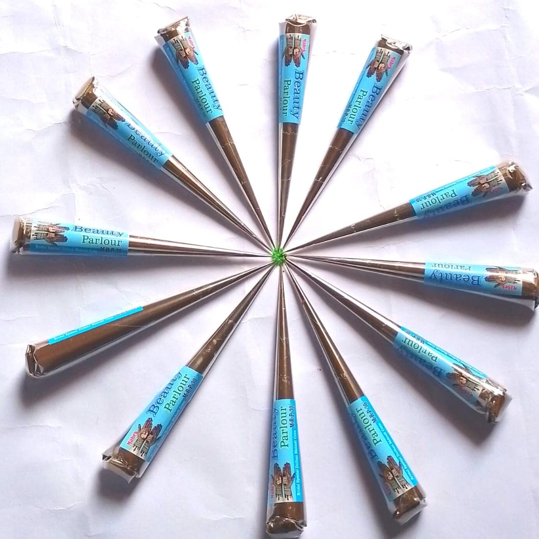 Mahek Beauty Parlour Bridal Special Dulhan Mehndi Cone(Pack Of 12 Piece)