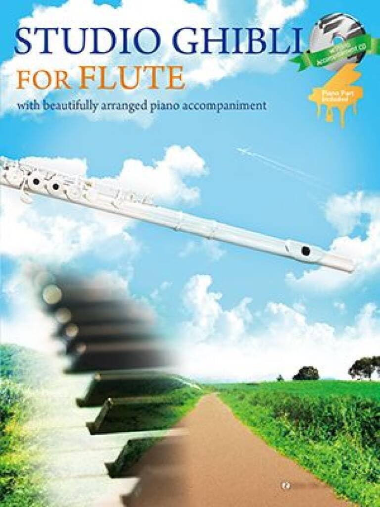 Studio Ghibli for Flute. Enthält Einzelstimme und cd: Flöte und Klavier. Partitur und Stimme.