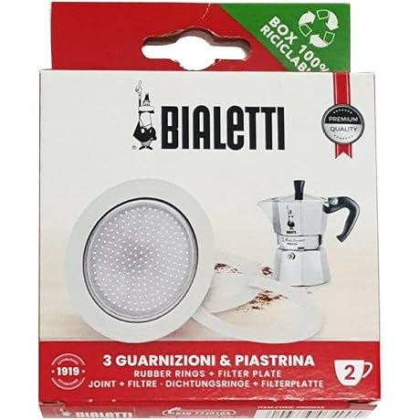 Bialetti Gasket & Filter: Perfect Fit for Bialetti Moka and Dama