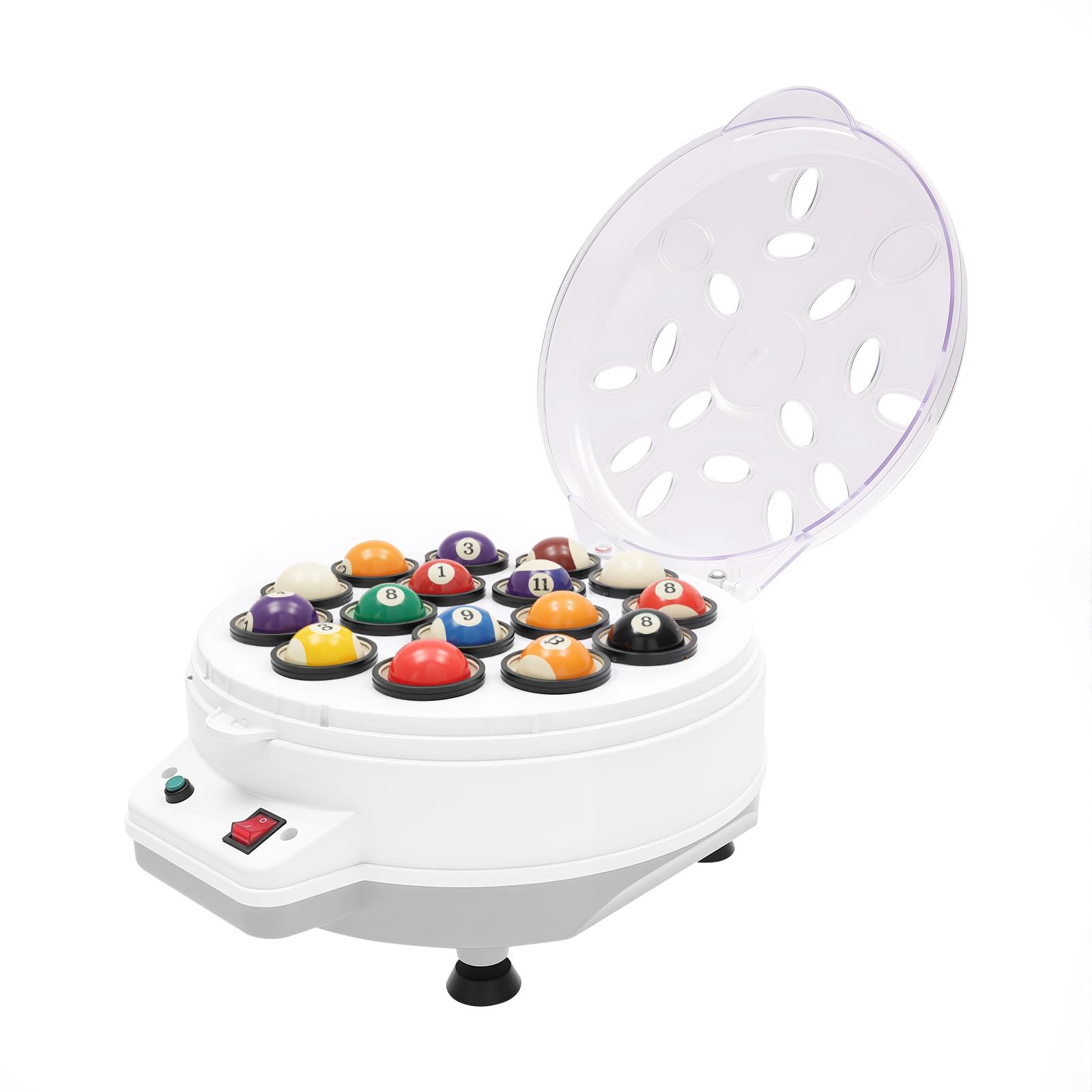 Billardkugel-Reiniger & Polierer, 16 Balls Automatischer Profi Poolball-Poliermaschine Elektrischer Billardkugel Kugelpoliermaschine, 180W 220V Pool-Ballreiniger-Poliermaschine für Billardclub Snooker