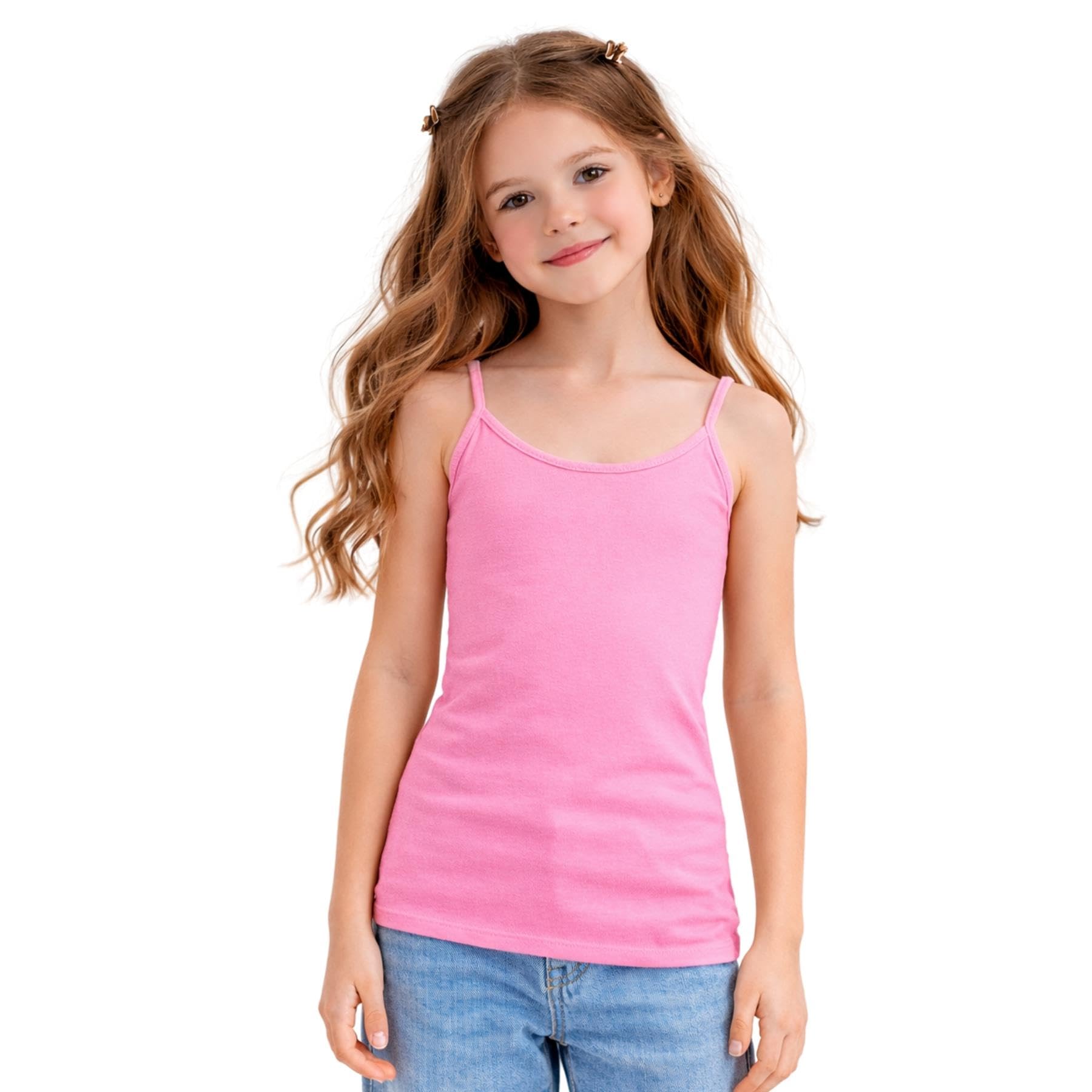 Ärmellose Tanktops für Mädchen und Kinder, Spaghettiträgern, einfarbige Westen, Cami-Top, Baselayer, Kinder, Sommer, leicht, Workout, Camisole Weste, Tops, Mädchen-T-Shirt, Träger-Tanktop