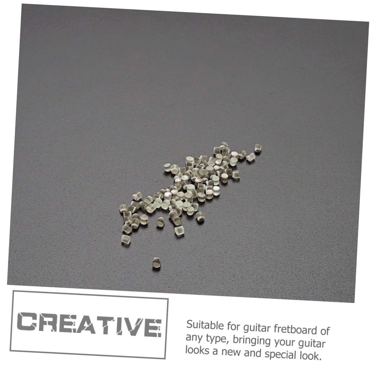 Yardwe 100pcs Luminous Guitar Side Dot Markers Position Dots for Electric Guitar Bass Lightweight Easy to Install for Fretboard Decoration Replacement