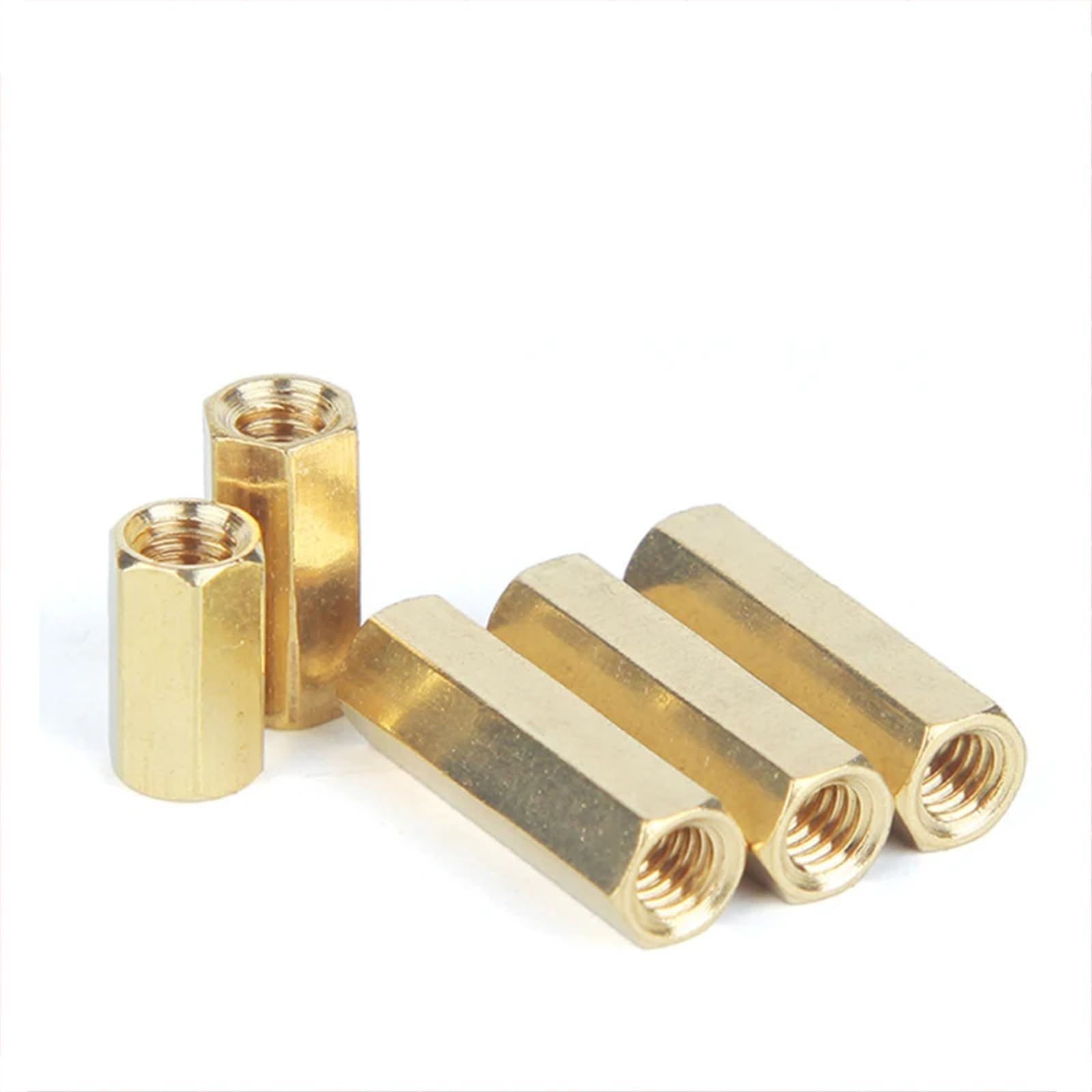 50 Pz/100 Pz/Lotto M3x31-100Mm Femmina In Ottone Distanziatore Esagonale Distanziali Esagonale Pilastro Testa Piatta Filettatura Interna Perno In Ottone Isolamento Colonna M3x55 (100PCS)