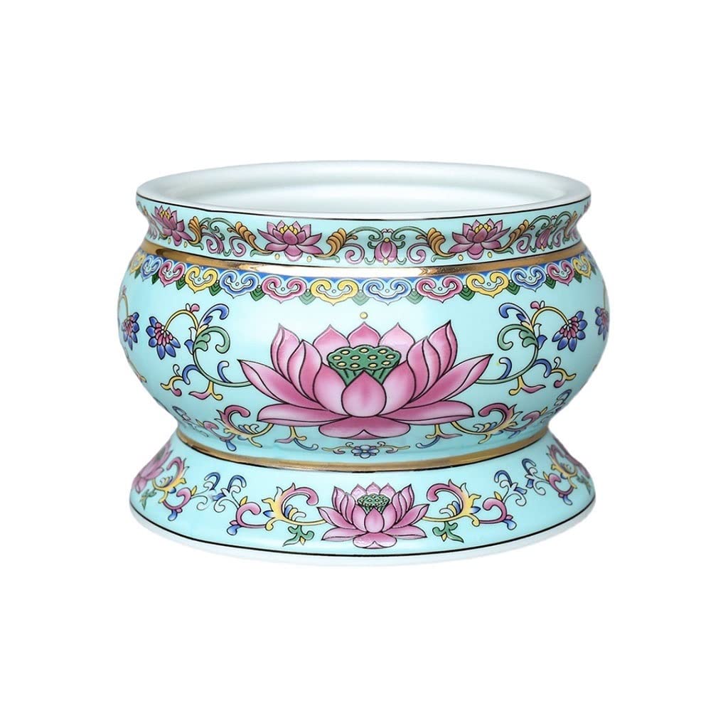 Incense Burner Lotus Incense Burner Ceramic Sandalwood Household Line Desktop Decoration Waterfall Incense Burne