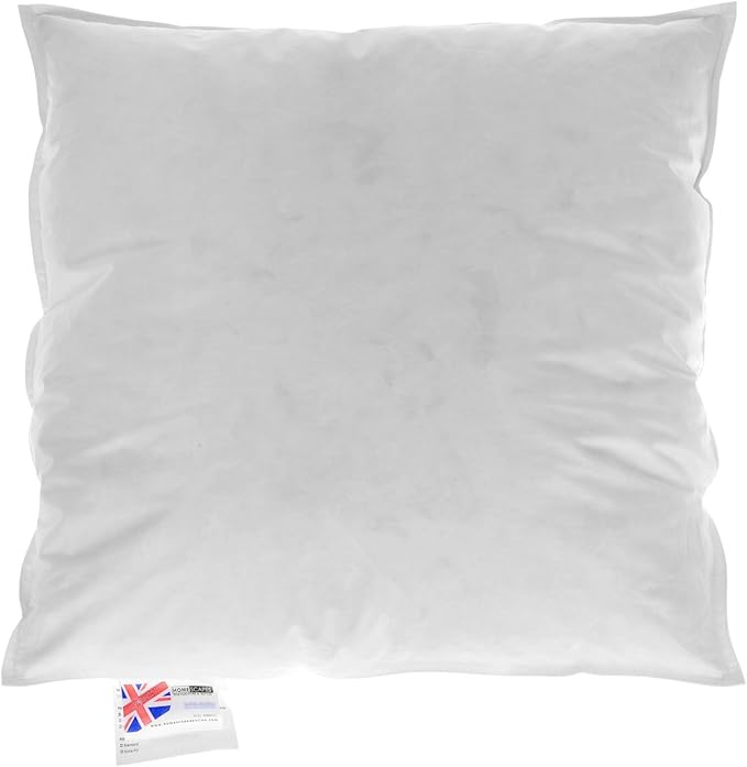 HOMESCAPES New White Duck Feather Cushion Pad Inner Insert 22 x 22 (55