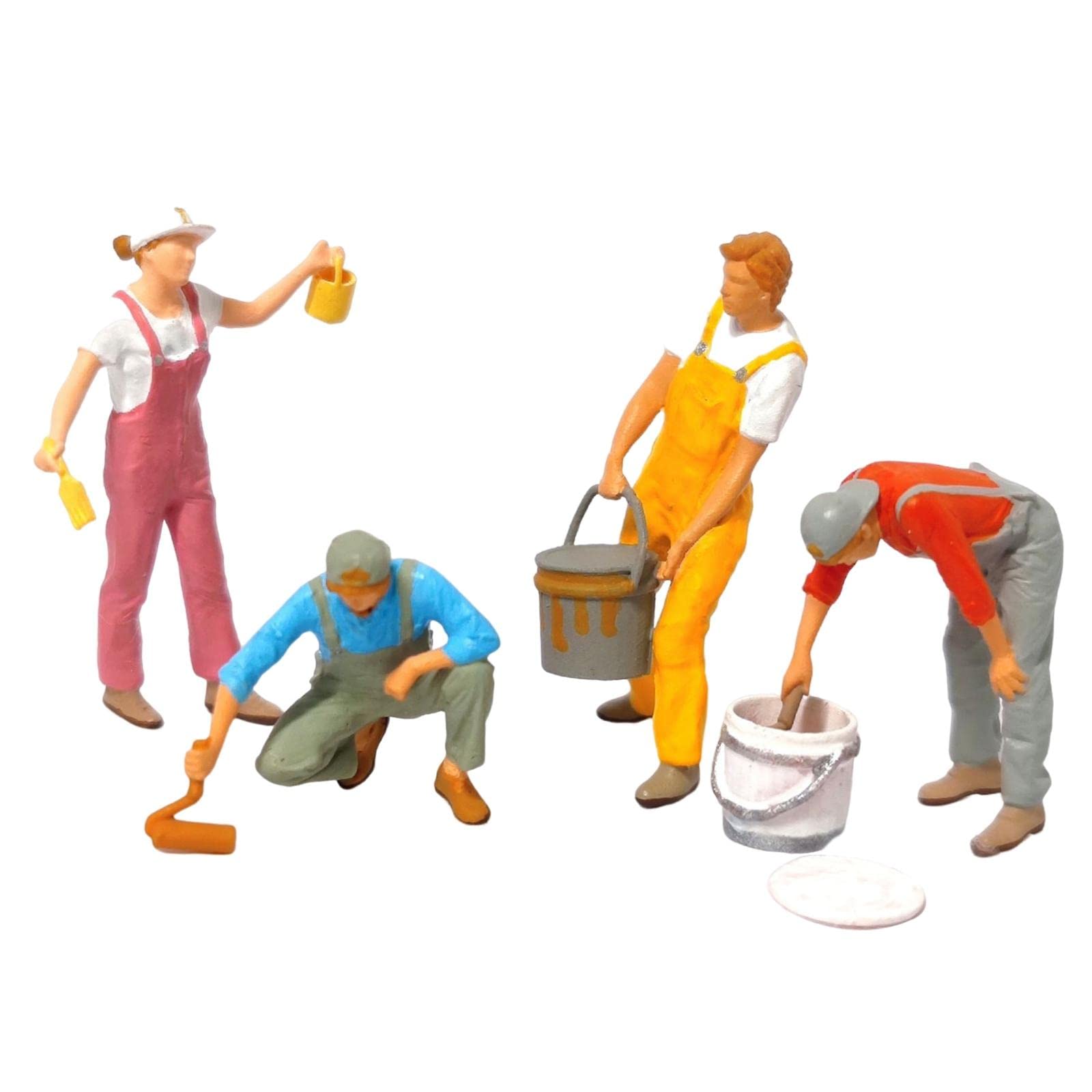 EHJRE Figurine Animaux De Ferme En Résine 1/87 - Mini Diorama Chien Pour Décoration Bureau Et Paysage De Train