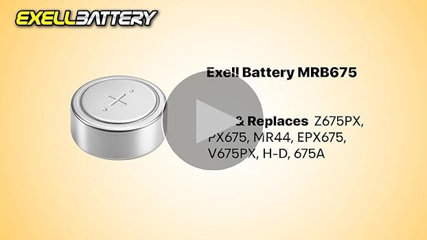 Amazon.com: 5pc Exell MRB675 1.35V Zinc Air Battery Z675PX