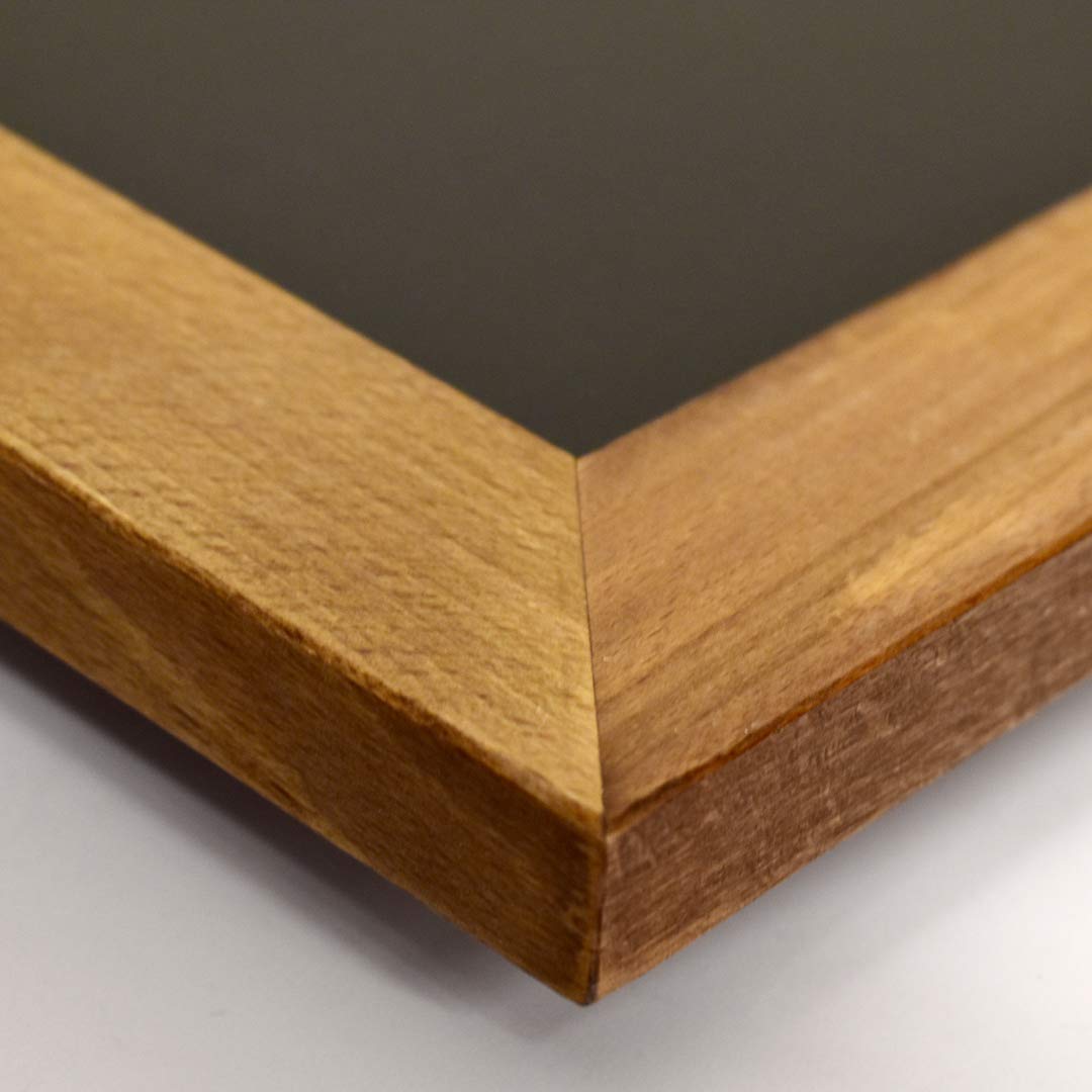 Lavagne con cornice in legno di faggio 60 x 80 cm | Lavagne da appendere in orizzontale o in verticale | Lavagna scrivibile con gessi o pennarelli a gesso liquido per menu o promemoria.