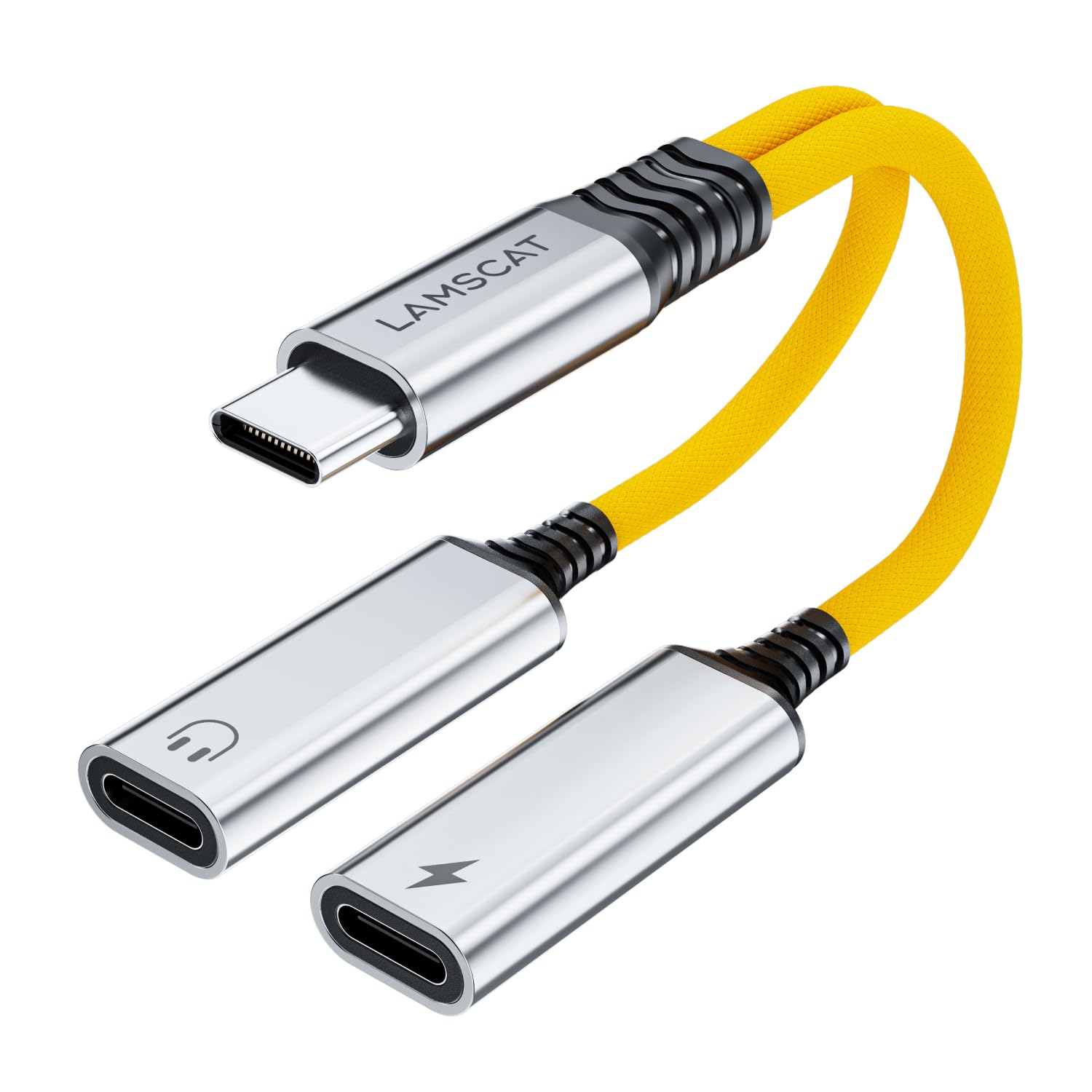 Amazon.co.jp: LAMSCAT タイプc二股ハブ ケーブル type-c