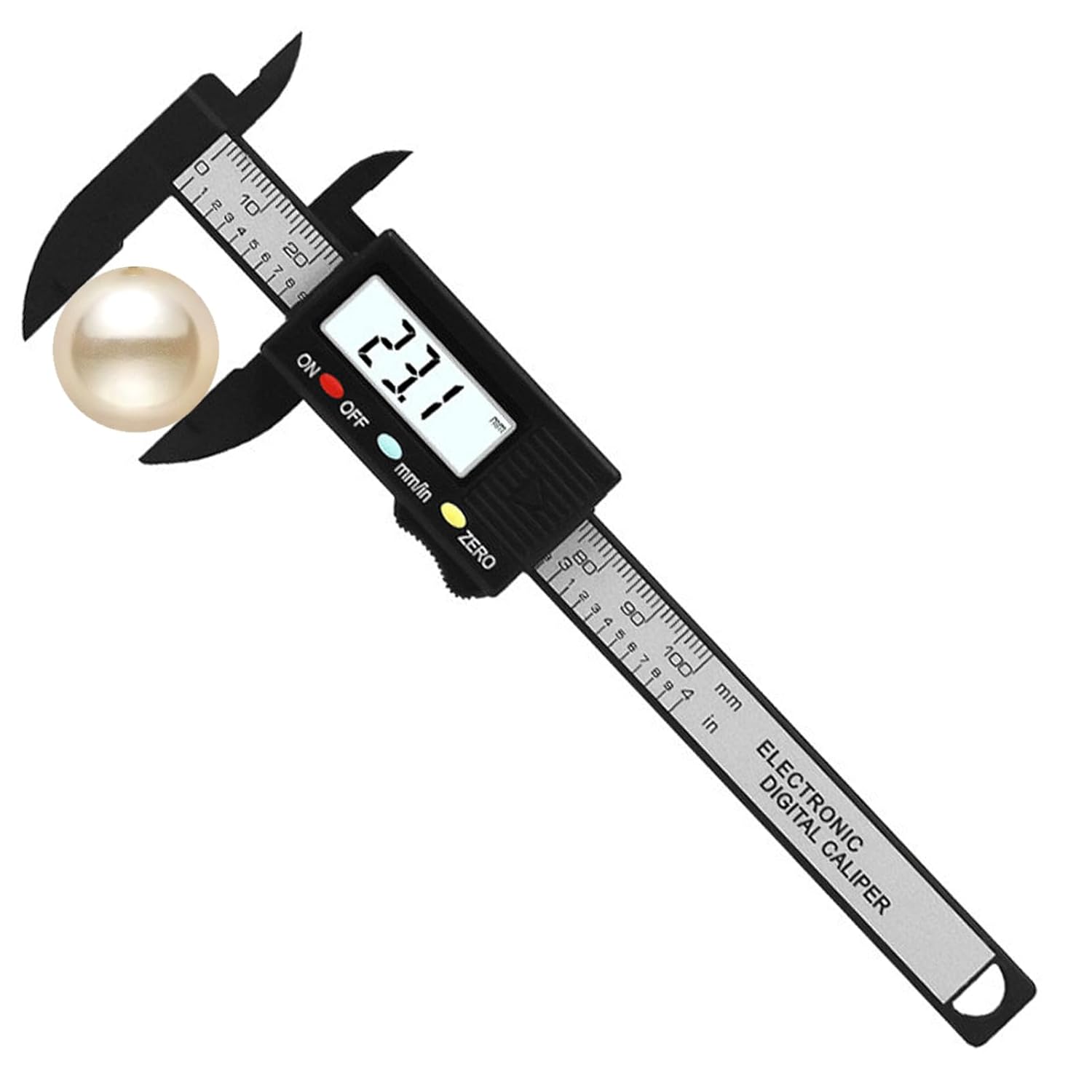 Electronic Measuring Tool – 0-100 mm Digital, Precision Line, Mini Gauge with LCD Screen, Inch Millimeter Switch, Lightweight ABS Meter, Practical Gauge for Jewellery, Kral Electronic Measuring Tool – 0-100 mm Digital, Precision Line, Mini Gauge with LCD Screen, Inch Millimeter Switch, Lightweight ABS Meter, Practical Gauge for Jewellery, Kral
