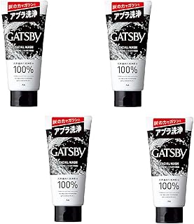 マンダム GATSBY ギャツビー フェイシャルウォッシュ ストロングクリアフォーム (130g) 男性用 洗顔料×4個
