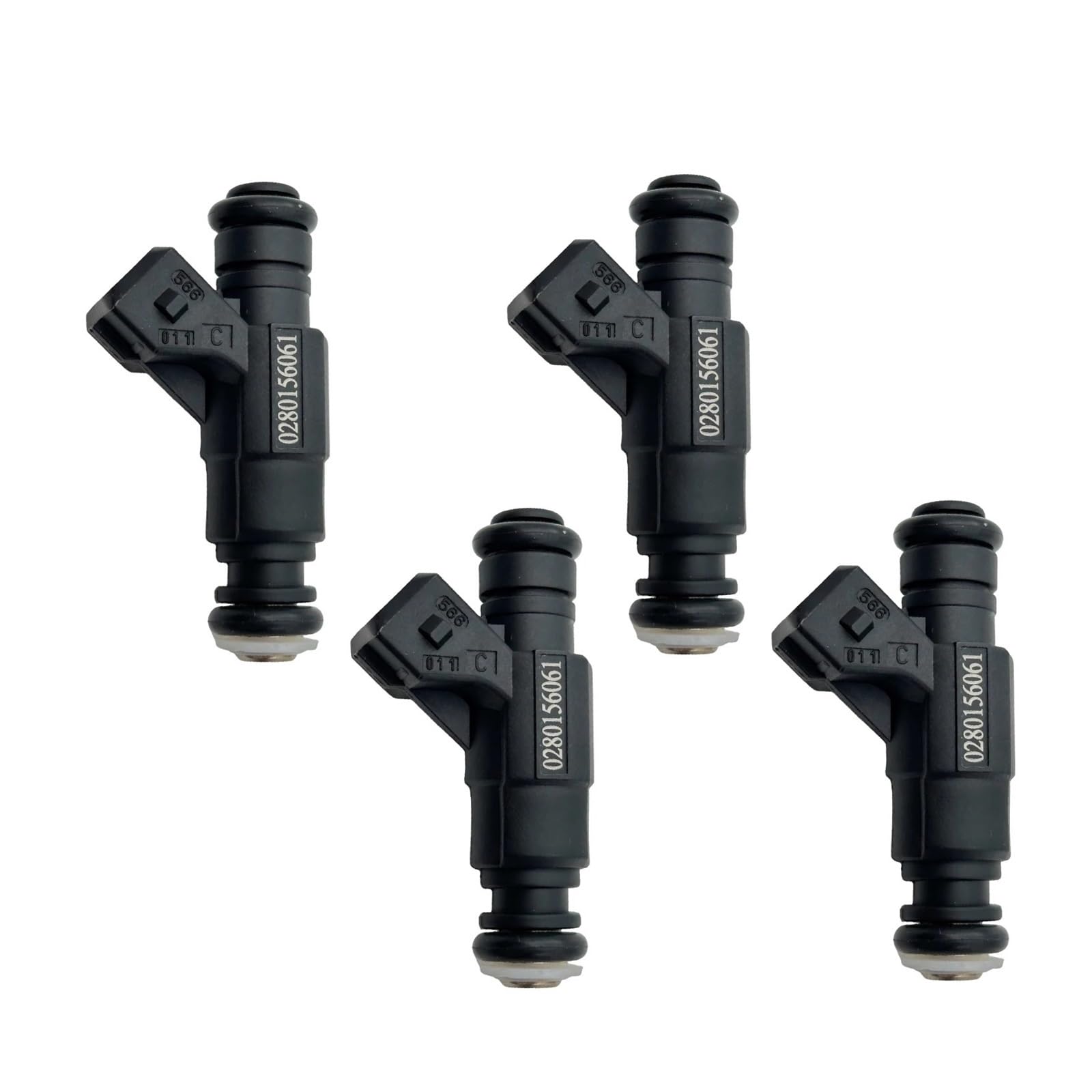 Fuel Petrol Injection Nozzle 0280156061 Fuel Injectors for TT for A4 B6 for A3 for IV for Beetle for Bora for SEAT for for Leon for Ibiza 1.8T 06A906031BA(1 Set (4PCS))