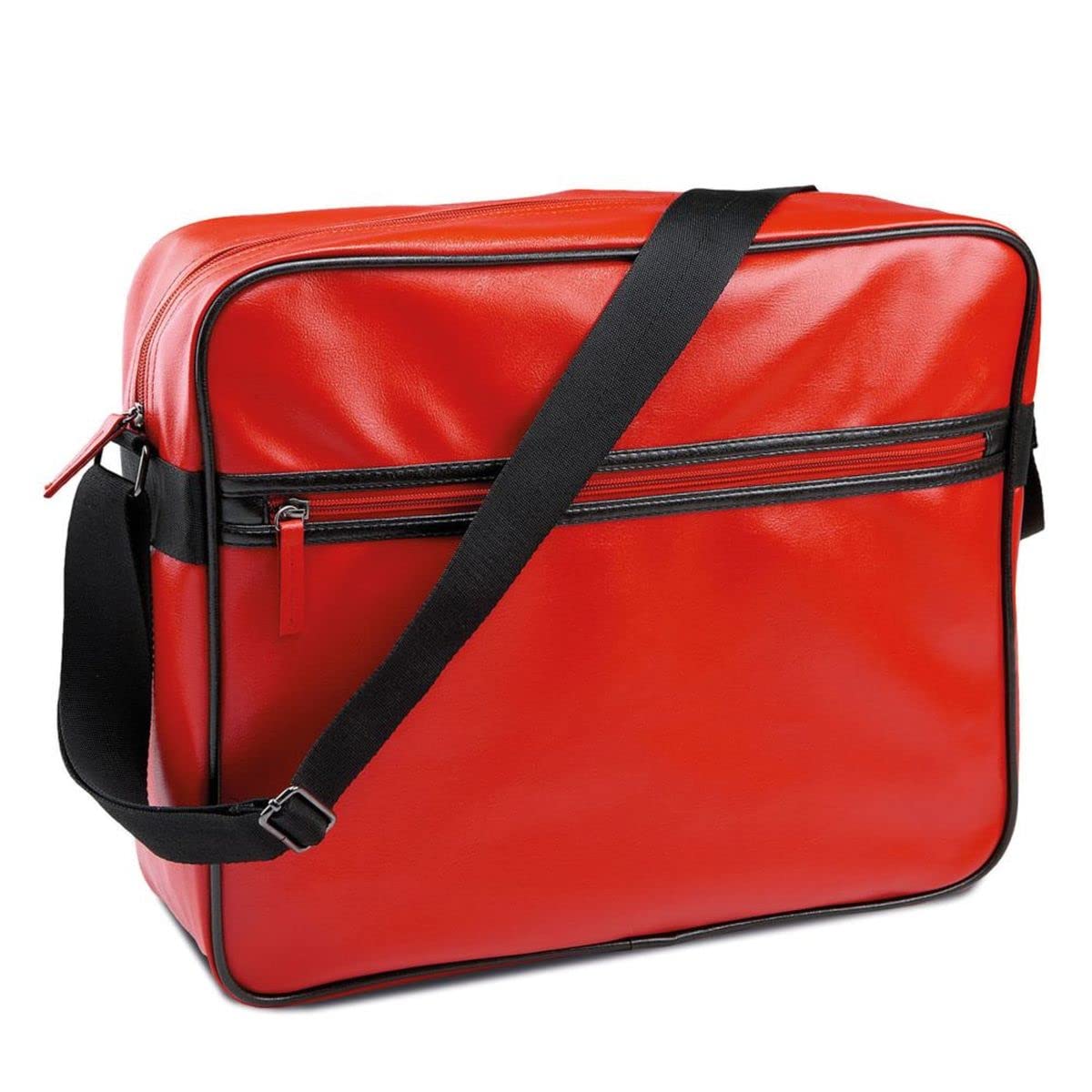 Sac Messenger KINSTON en Polyvinyle Rouge Imperméable au Design Moderne - 2