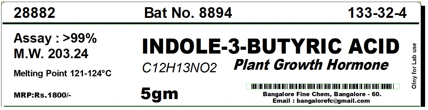 BFC INDOLE-3-BUTYRIC ACID - 5gm (C12H13NO2) CAS No:133-32-4 (Plant Growth Regulator)