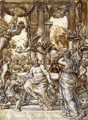 Graffiti Art Mural Cybèle Pietro Da Cortona Poster Grand Format pour Grand Mur Vide 60x90
