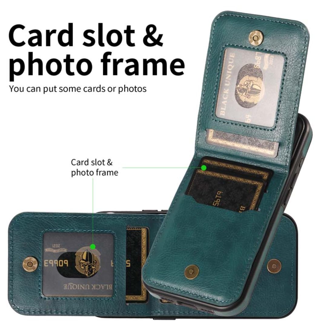 Étui Portefeuille en Cuir pour iPhone 17 Pro avec emplacements pour Cartes et Porte-Cartes - Protection optimale (pour iPhone 17 Pro/Violet Clair)