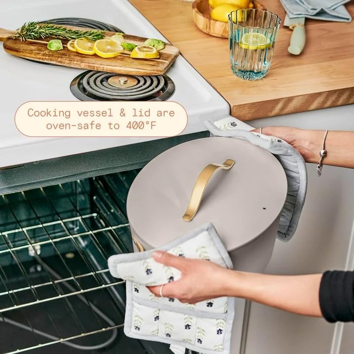 Miniatura 2 de Hermosa olla eléctrica multicocción 10 en 1 de 6 cuartos de galón, pantalla táctil programable, 7 ajustes preestablecidos de hasta 400 F  Arroz de