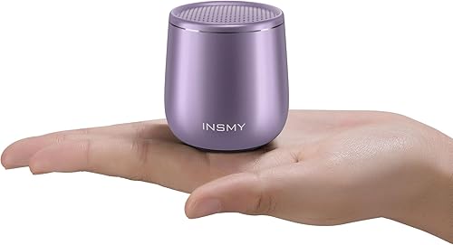 INSMY C17-MAX, altavoz Bluetooth pequeño impermeable, audio rico, emparejamiento, portátil, portátil, portátil, morado