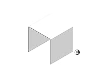 Vista 43 de FixtureDisplays® Seven Riser Combo de 2", 3", 4", 5", 6", 7", 8", cubo de 3 caras, pedestal de plexiglás negro Lucite, accesorios de exhibición