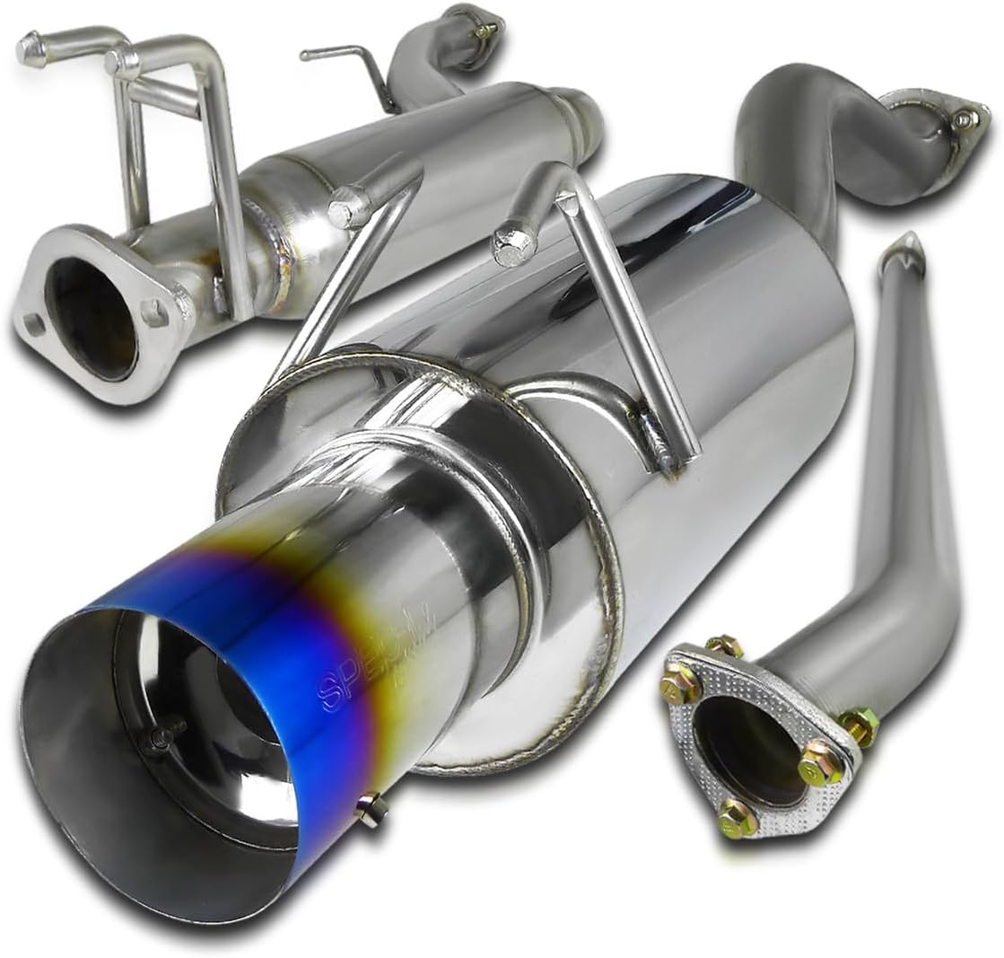 SPEC-D Tuning Stainless Steel Catback Exhaust System with Burnt Tip