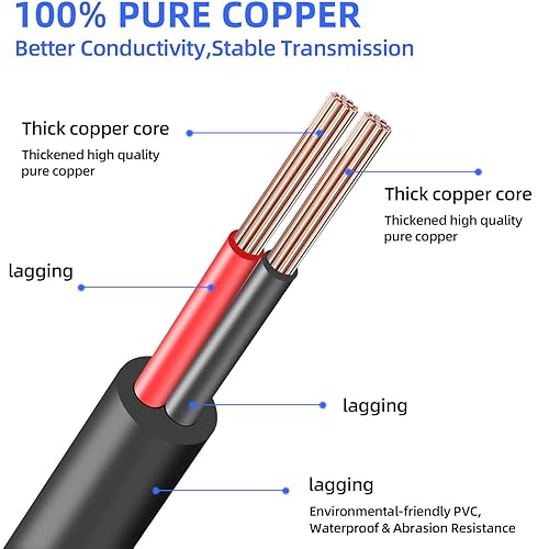 Miniatura 7 de IMIYORE Cable de extensión macho a macho de 12 V CC de 0.217 x 0.083 in, 18 AWG macho a macho, cable de extensión de 12 V de alimentación de