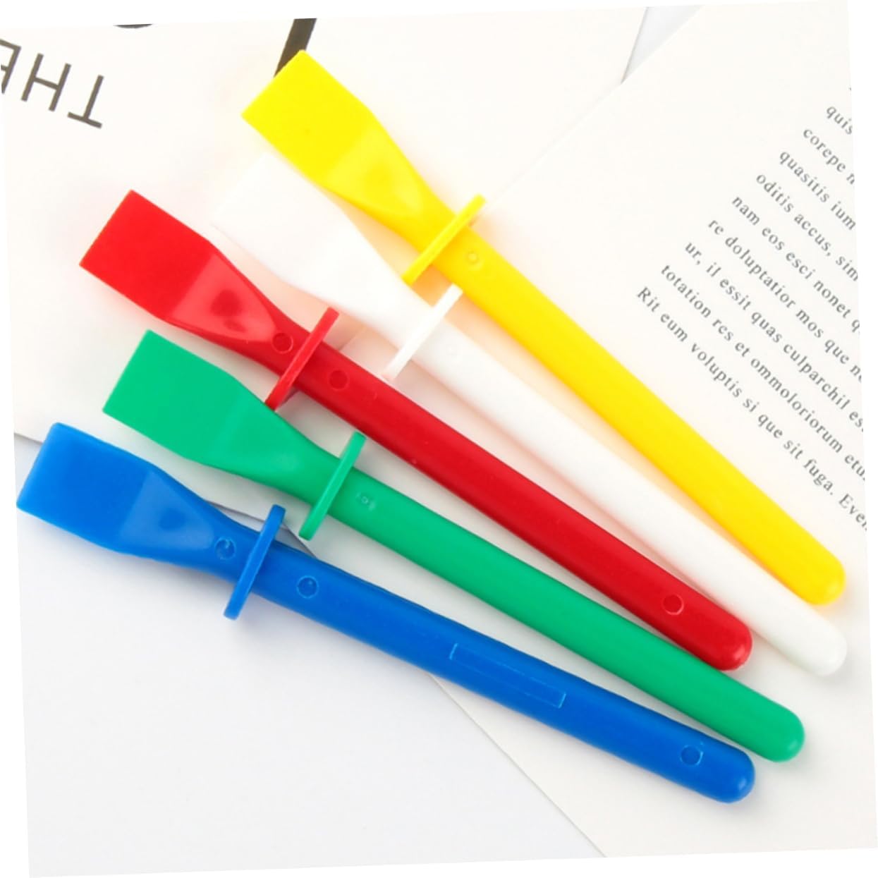 DOITOOL 20pcs Colored Glue Spreaders for Leather Craft Material Applicators for Art Projects Thin Even Application for Home and Industrial Use