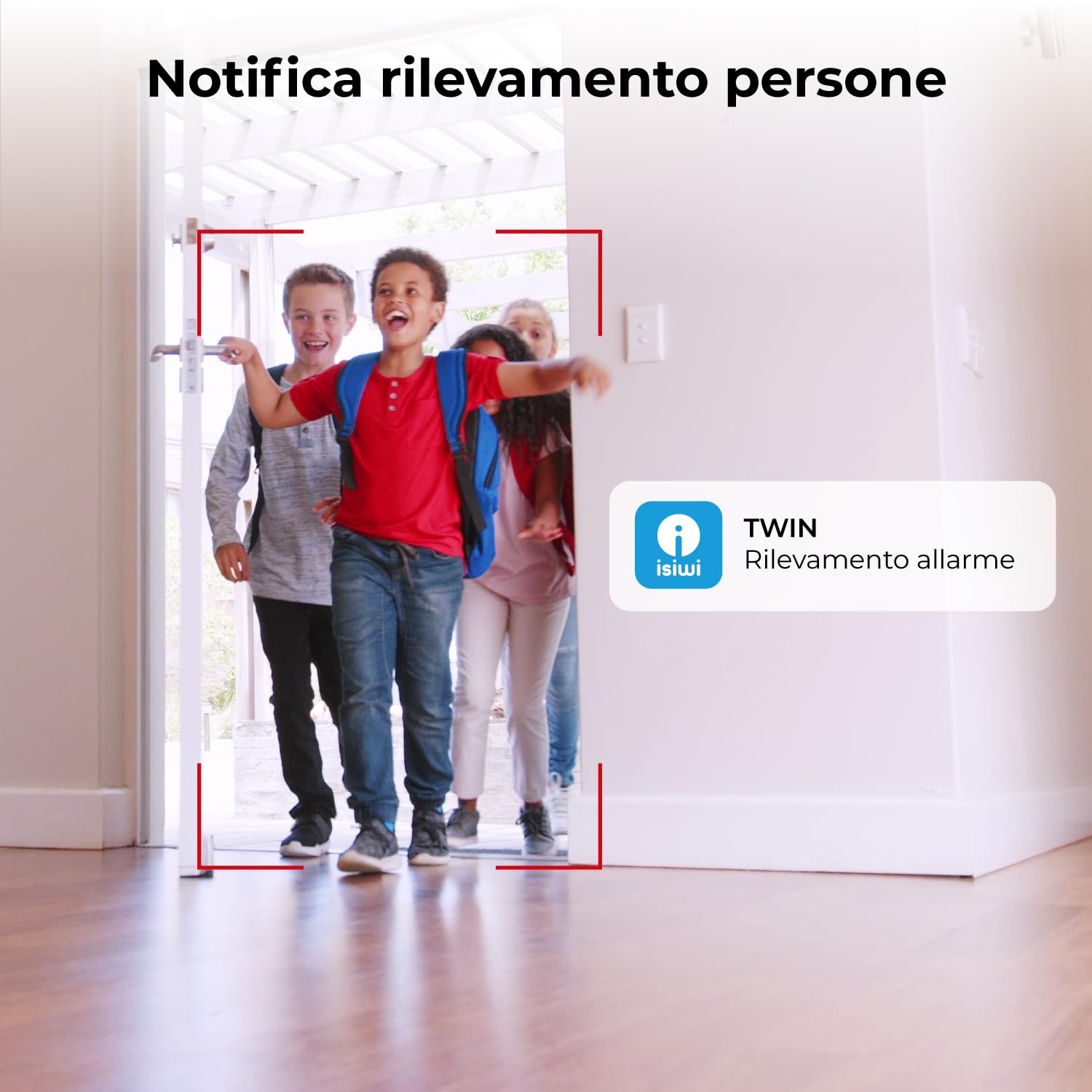 TWIN Telecamera Wi-Fi Interno 2K 3MP+3MP, Doppia Lente, PT, Videocamera sicurezza, Rilevamento persone, Tracciamento movimenti, 2.4/5GHz Visione Notturna Audio registrazione SD-Cloud/NVR