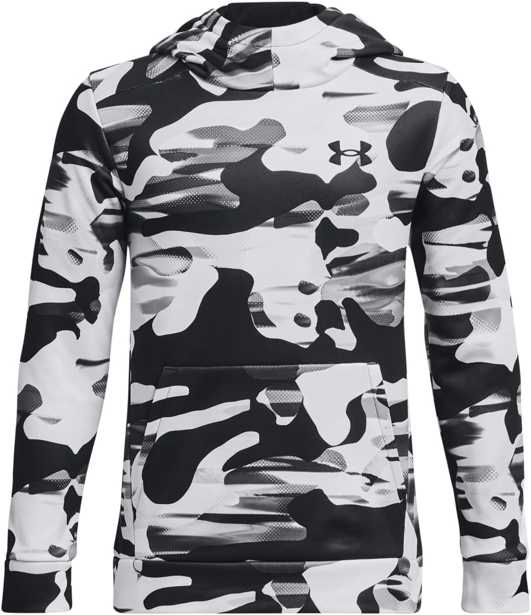 Under Armour Boys Armour Fleece Printed Hoodie Apparel - Scuba Neck Design