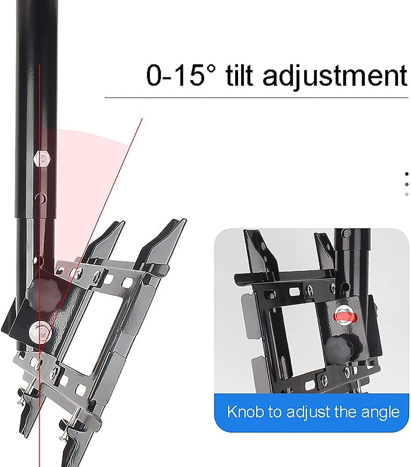 Soporte para televisor, Soporte telescópico para TV de Techo Exterior, Apto para techos Planos y abovedados