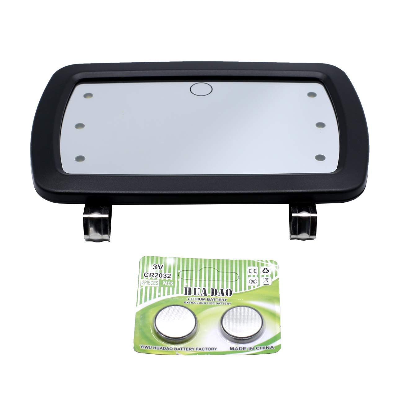 Car Sun Visor Mirror Makeup with LED Light - Auto Baby Light Makeup Mirror Gift