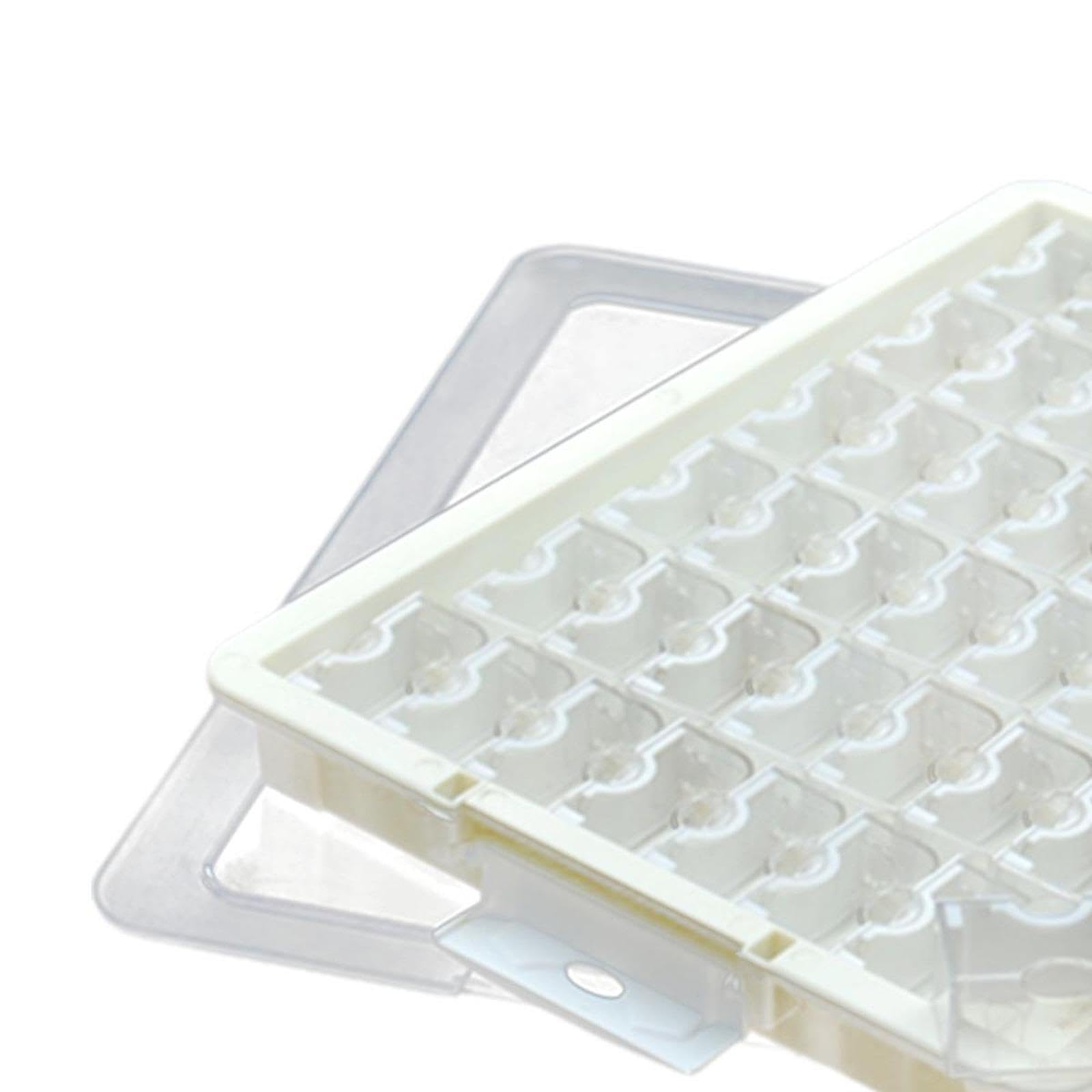 Barattolo Porta Perline Impilabile Trasparente, Versatile Contenitore Organizer per Perline, Ideale per Lavori Fai da Te, Gioielli, Orecchini E Ciondo, 48 Griglia