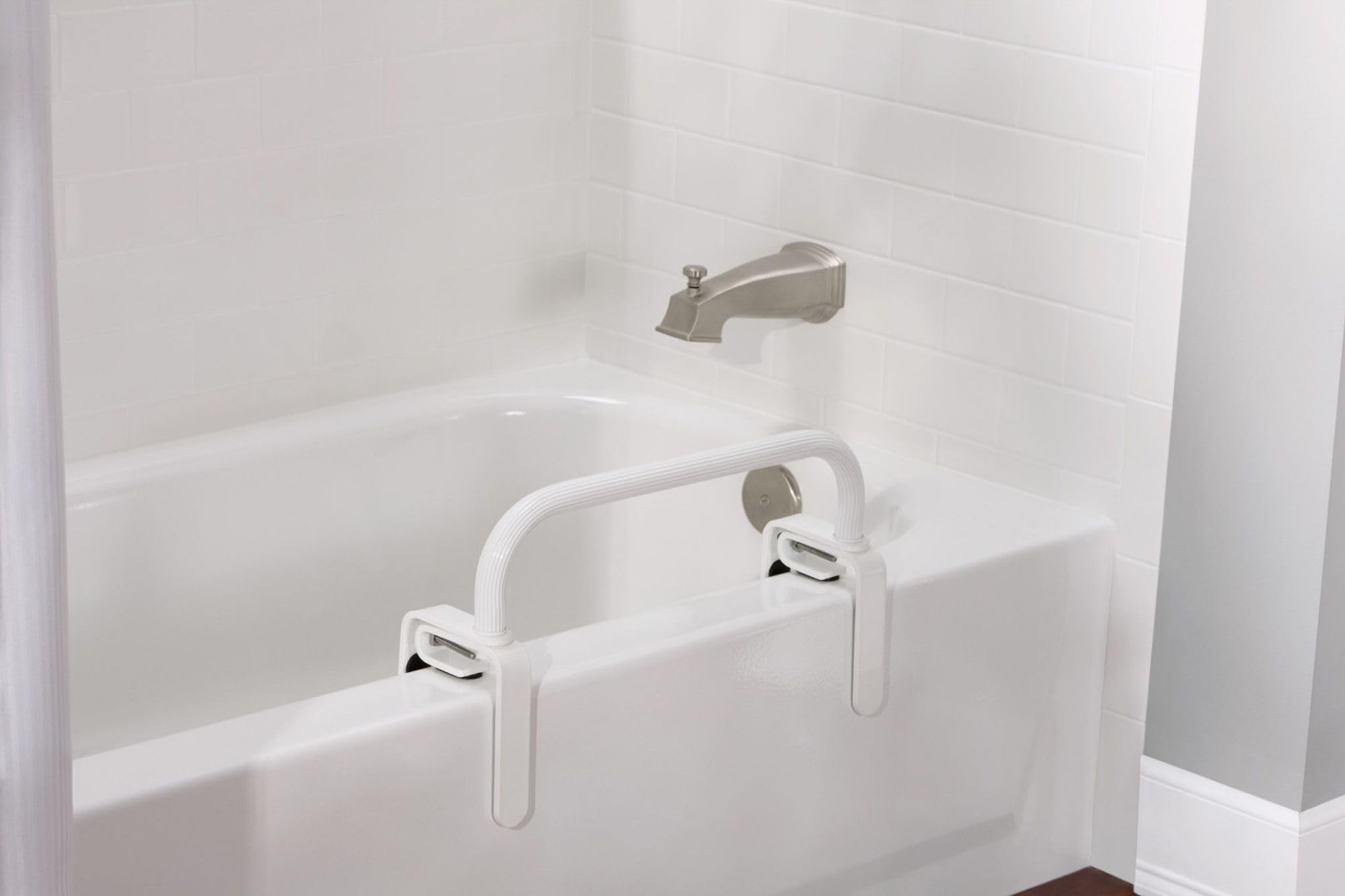 White Bathtub Tub Grab Bars For Fiberglass Tubs Carex White
