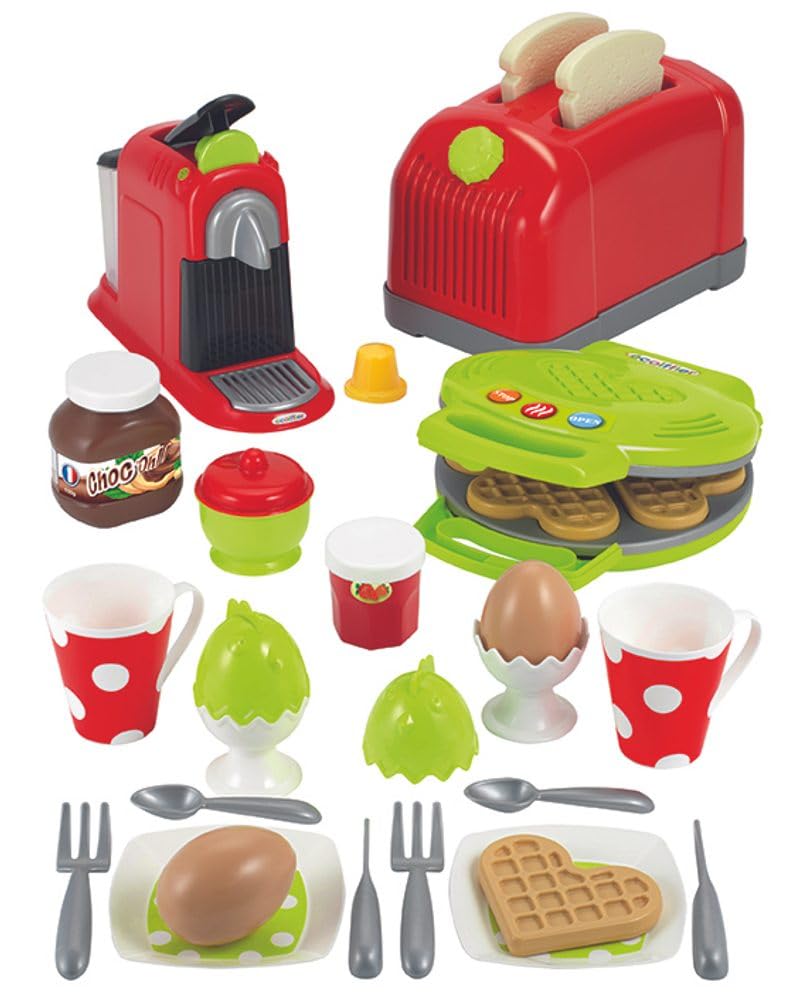 Ecoiffier Großes Spielset mit Toaster und Waffeleisen