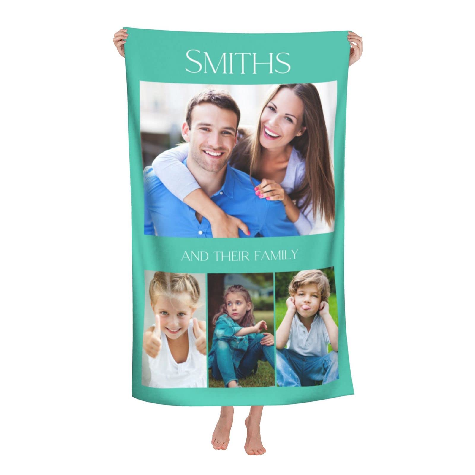 Personalisiertes Badetuch Mit Eigenem Foto - Mikrofaser Strandtuch Individuell Bedruckt