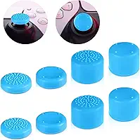 8 peças de tampas de aperto de polegar com 4 tamanhos, tampas de silicone para polegares, capas de proteção abrangente, proteção abrangente, capa de botão antiderrapante gamepad para controle de