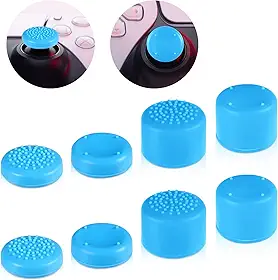 8 peças de tampas de aperto de polegar com 4 tamanhos, tampas de silicone para polegares, capas de proteção abrangente, proteção abrangente, capa de botão antiderrapante gamepad para controle de