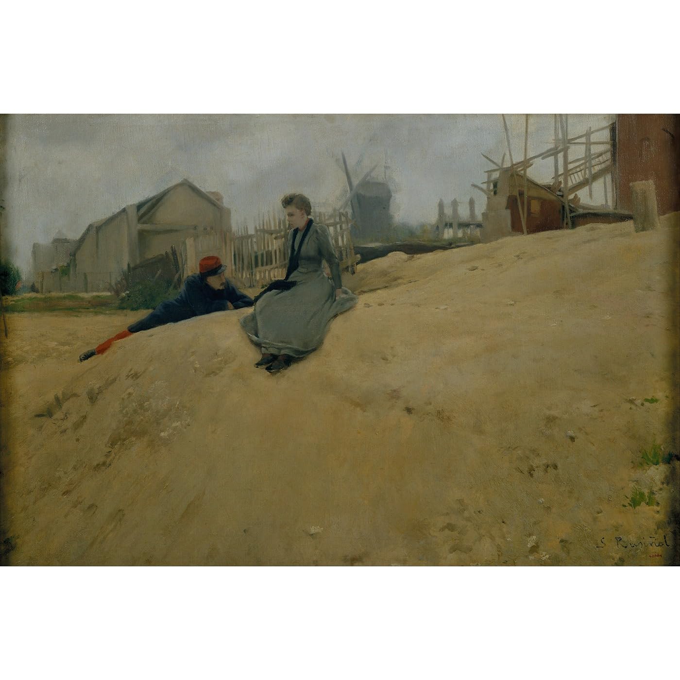 Toile en polycoton En campagne par Rusiñol pour apaiser votre chambre à coucher