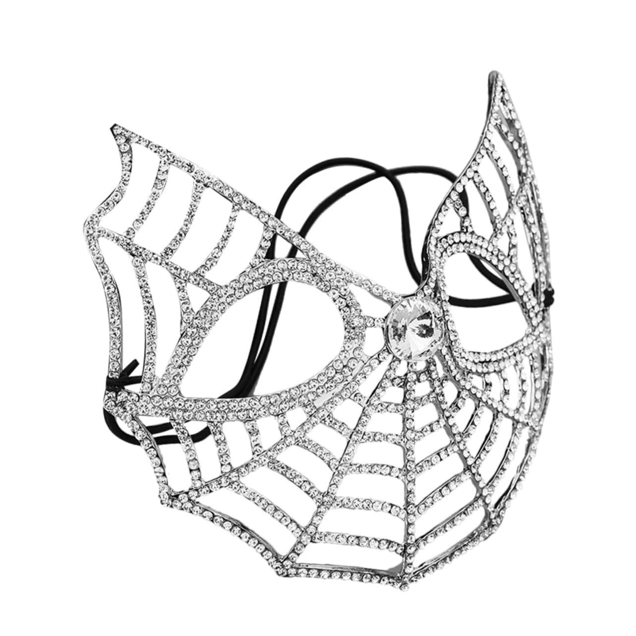 Beaupretty Elegant Venetian Style Rhinestone Masks Set Masquerade Face Mask for Women's Prom Party Dress up