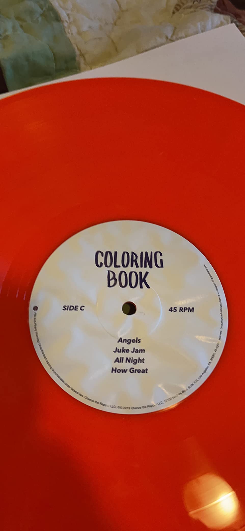 Varying levels of sound quality and label on side C is bubbled